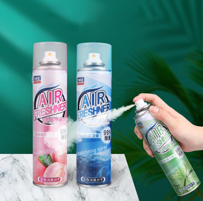 Il deodorante per ambienti produce una linea di riempimento aerosol