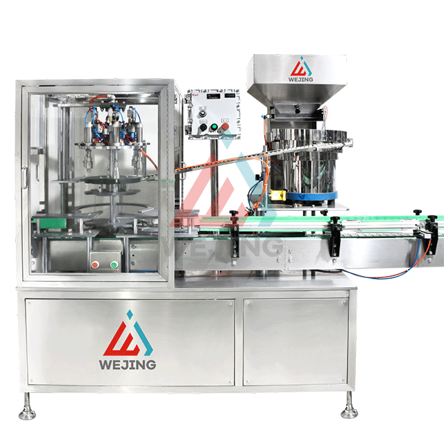 Macchina fissa con copertura di sicurezza automatica ad alta velocità per la linea di riempimento aerosol