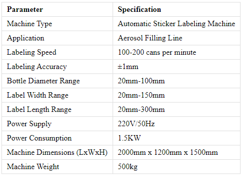 Specifiche della macchina per etichette adesive