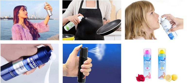 prodotti per l'applicazione di macchine per il riempimento di aerosol con sacca su valvola