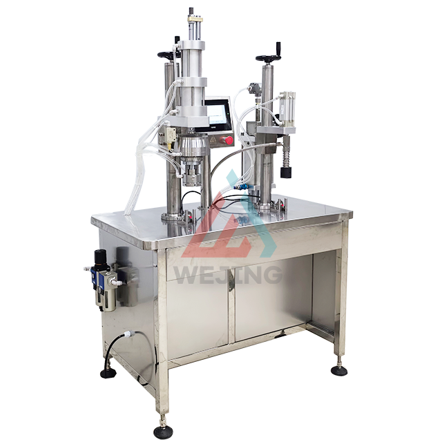 Riempitrice semiautomatica di bombolette spray