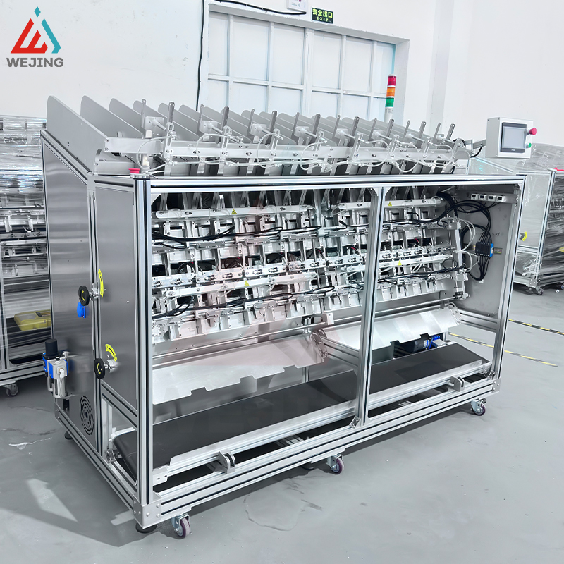 Attrezzature per la produzione di fogli per maschere facciali e punti di selezione dei prodotti 