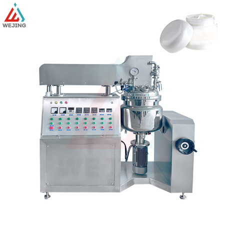 Emulsionante omogeneo da 50 litri di tipo a sollevamento per prodotto per piccoli batch farmaceutici