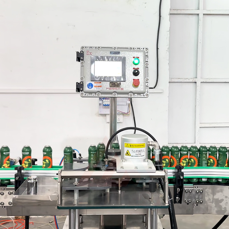 Borsa tecnica per olio d'oliva di vendita calda sulla linea di riempitrici aerosol con valvola. Prezzo di fabbrica