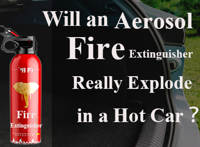 Un estintore di aerosol esploderà davvero in un'auto calda