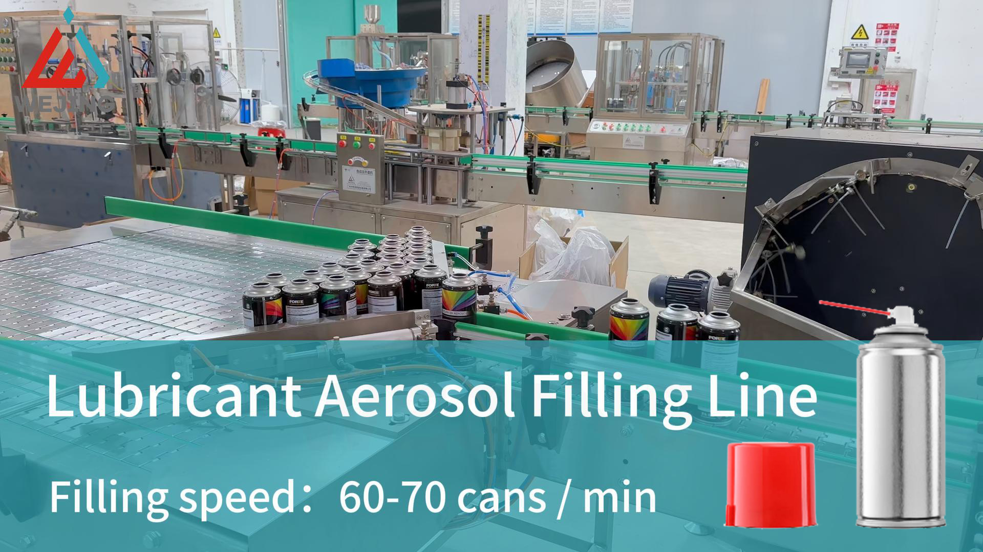 Linea di riempimento aerosol lubrificante