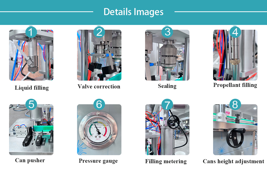 4 in 1 macchina di riempimento aerosol