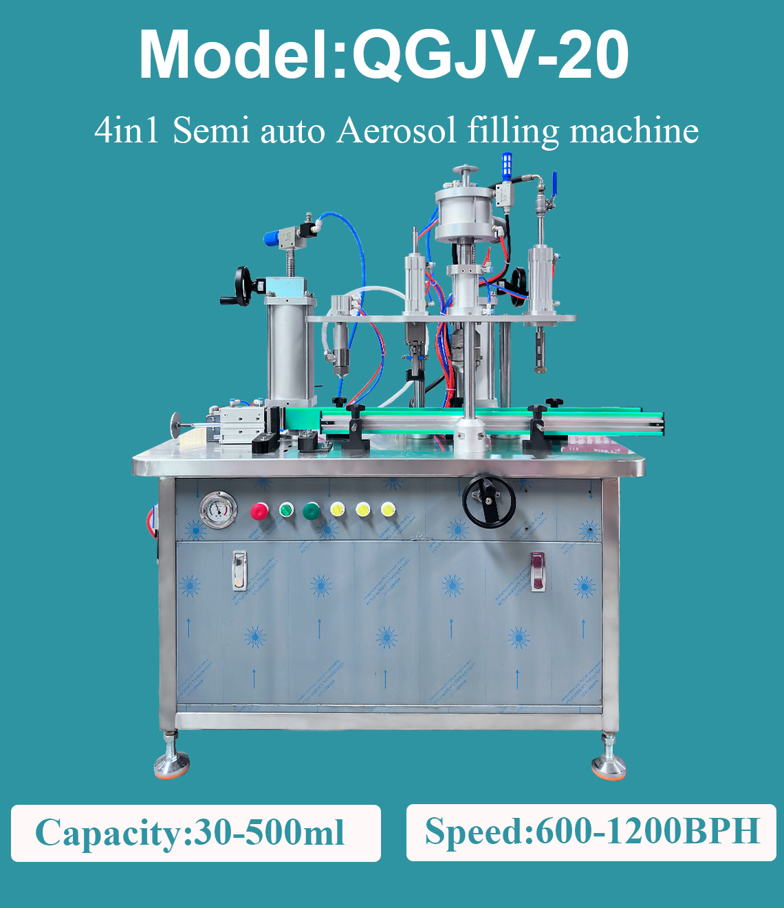 QGJV-20-4in1-Macchina di riempimento aerosol semiautomatica