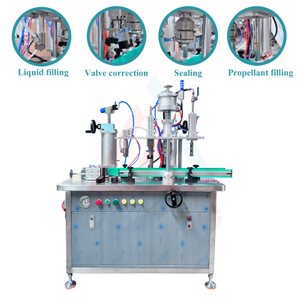 4 in 1 Macchina aerosol semi -automatica aerosol spray per riempimento