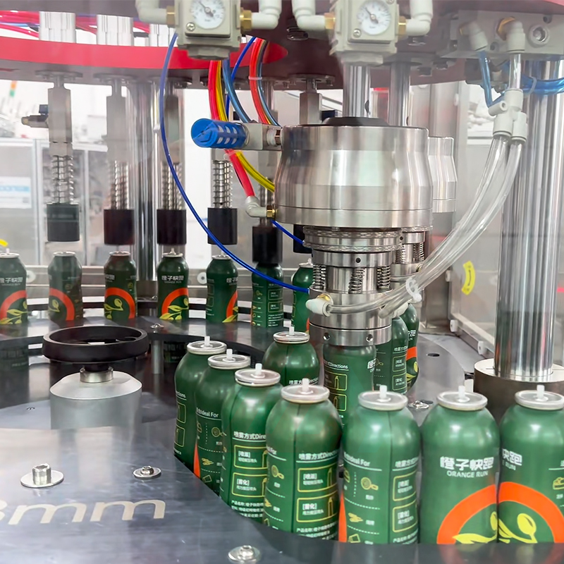 Borsa tecnica per olio d'oliva di vendita calda sulla linea di riempitrici aerosol con valvola. Prezzo di fabbrica