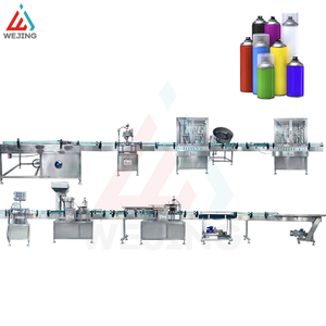 Linea di riempimento spray per vernice aerosol 60-70 bombolette al minuto